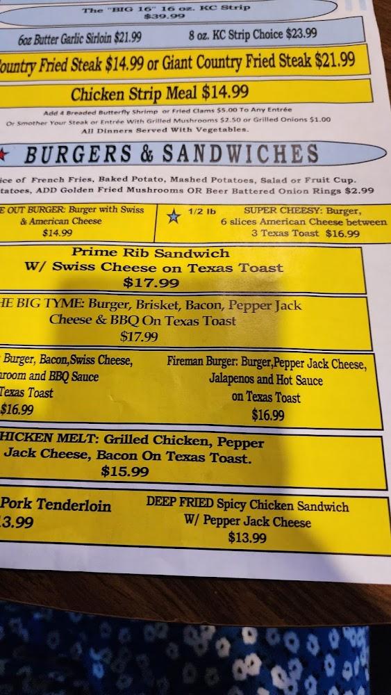Tyme Out Lounge-Steakhouse Menu image 4