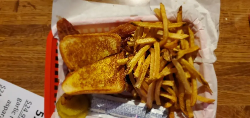 Of Texas Toast with Six Slices of American Cheese